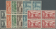 Delcampe - ** Malaiische Staaten - Sarawak: 1950, KGVI Pictorial Definitives Complete Set Of 15 In Blocks Of Four, - Andere & Zonder Classificatie