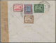 Br Malaiische Staaten - Selangor: 1941, 5 C, 40 C, 50 C And 1 $ Mixed Franking On Censored Airmail Cove - Selangor