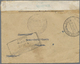 Br Malaiische Staaten - Selangor: 1941, 8 C Grey Mosque, Single Franking On Re-used Cover From The Indi - Selangor