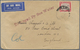Br Malaiische Staaten - Selangor: 1936, Crash Mail SCIPIO, 25 C Purple/scarlet Single On Cover (cut At - Selangor