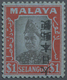 * Malaiische Staaten - Selangor: Japanese Occupation, 1942, $1 Black And Red On Blue, Variety Overprin - Selangor