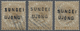 O Malaiische Staaten - Sungei Ujong: 1881 Three Different Overprints On 2c. Brown, Wmk Crown CC, With - Other & Unclassified