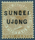 * Malaiische Staaten - Sungei Ujong: 1881 2c. Brown, Wmk Crown CC, Optd. "SUNGEI/UJONG" Of Types 10+13 - Other & Unclassified