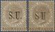 * Malaiische Staaten - Sungei Ujong: 1882 Two Singles 2c. Brown, Wmk Crown CA, Overprinted "SU", One W - Andere & Zonder Classificatie