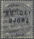 O Malaiische Staaten - Sungei Ujong: 1882-84 Straits Settlements 10c. Slate, Wmk Crown CA, Overprinted - Other & Unclassified