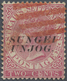 Br Malaiische Staaten - Sungei Ujong: 1885-90 2c. Rose With ERROR OVERPRINT "SUNGEI/UNJOG" (for SUNGEI/ - Other & Unclassified