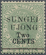 * Malaiische Staaten - Sungei Ujong: 1891 QV 2c. On 24c. Green, WATERMARK INVERTED, Additionally Overp - Andere & Zonder Classificatie