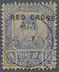 O Malaiische Staaten - Trengganu: 1917, RED CROSS: Sultan Zain Ul Ab Din 8c. Ultramarine With Opt. Var - Trengganu