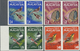 ** Malaysia: 1965, Birds Complete Set Of Eight In Horizontal IMPERFORATE PAIRS Incl. Three From Margin, - Maleisië (1964-...)