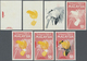 ** Malaysia: 1965, Birds 50c. 'Black-nailed Oriole' (Oriolus Chinensis) In Six Different Imperforate PR - Malaysia (1964-...)