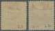 * Nordborneo: 1886, Coat Of Arms ½c. Magenta And 1c. Orange In New Type Perf. 12 Both Mint Hinged With - North Borneo (...-1963)