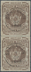 O Nordborneo: 1889 $10 Brown Vertical Pair, The Upper Stamp Showing Variety "DOLLAPS For DOLLARS At Fo - Noord Borneo (...-1963)