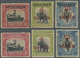 * Nordborneo: 1916, Pictorial Definitives Set Of Three With 2c. On 3c., 4c. On 6c. And 10c. On 12c. An - Noord Borneo (...-1963)