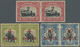 * Nordborneo: 1916, Pictorial Definitives Set Of Three In Horizontal Pairs With 2c. On 3c., 4c. On 6c. - Noord Borneo (...-1963)