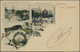 Br Singapur: 1899 Early Coloured Picture Postcard "Greetings From Singapore" Sent To Vienna, Austria, F - Singapore (...-1959)
