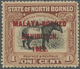 * Nordborneo: 1922, Malaya-Borneo Exhibition 1c. 'Malayan Tapir' Perf. 14½-15 With Opt. Variety 'EXHIB - Noord Borneo (...-1963)