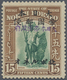 * Nordborneo: Japanese Occupation,  1944, 15 C. Blue Green And Brown, Ovpt. On Already Violet Ovpt. St - North Borneo (...-1963)