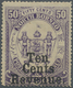 * Nordborneo - Stempelmarken: 1886, Coat Of Arms Definitive 50c. Violet With Opt. 'Ten Cents Revenue' - North Borneo (...-1963)