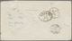 Br Singapur: 1868 Cover From Singapore To Niederuzwyl, Switzerland 'Via Trieste', Franked By Straits Se - Singapore (...-1959)