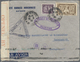 Br Singapur: 1940. Air Mail Envelope Addressed To Madagascar Bearing Lndo-China SG 175, 5c Purple And S - Singapore (...-1959)