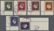 O Singapur: 1944, PROPAGANDA STAMPS: Definitives Set Of Six In Design Of British KGVI Stamps ½d. Green - Singapore (...-1959)