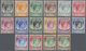 ** Singapur: 1948, KGVI Definitives Perf. 14 Complete Set Of 15 And Additional The $5 In A Different Sh - Singapore (...-1959)
