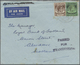 Br Malaiische Staaten - Straits Settlements: 1939, Airmail Letter Bearing 5 And 50 C. Georg VI Addresse - Straits Settlements