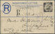 GA Malaiische Staaten - Perak: 1902, 3c. Grey/brown Uprating A Registered Stationery Envelope 5c. Blue - Perak