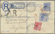 GA Malaiische Staaten - Perak: 1919, 4c. Scarlet And 10c. Blue Uprating A Registered Stationery Envelop - Perak
