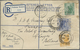 GA Malaiische Staaten - Perak: 1924, Uprated Registered Stationery Envelope 10c. Blue (RE3a) Used From - Perak