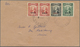 Br Malaiische Staaten - Sarawak: 1946, Letter Bearing 2c, 3c And Pair 10c BMA Datestamped LIMBANG, SARA - Andere & Zonder Classificatie