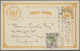 GA Nordborneo: 1896, Stationery Card 1c. Yellow-brown Uprated By 3c. Olive-green/dull Violet, Used From - North Borneo (...-1963)