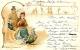 [DC11396] CPA - BELLA CARTOLINA LIBERTY - SLITTA SU GHIACCIO - PERFETTA - Viaggiata 1903 - Old Postcard - Unclassified