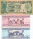 Lot Of 3 Different UNC Banknotes #60a (1979), #64a (2002) And #65a (2002) - Afghanistan
