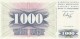 Bosnia &amp; Herzegovina  #15 1,000 Dinara 1992 Banknote - Bosnia And Herzegovina