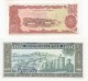 Laos #28 20 Kip And #30 100 Kip 1979 Banknotes With Military Theme - Laos