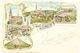 003/30  ALSEMBERG  - Carte-Vue Groet Uit Alsemberg - Vues Multiples - Circulée Poste 1901 - Beersel
