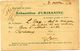 FRANCE CARTE POSTALE BON POUR UN FLACON ECHANTILLON D'URISANINE DEPART BORDEAUX 8 X 1926 POUR LA FRANCE - 1903-60 Sower - Ligned