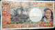 TAHITI  DOM TOM BILLET DE BANQUE 1000 FRANCS INSTITUT D'EMISSION D'OUTRE MER BILLET FROISSE N° 95092268 - Autres - Océanie