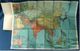 Landkarte Asien - 96 X 85 Cm - 1970er Jahre   -  Maßstab 1 : 12.000.000 - Mappemondes