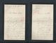 2 LETTRES ECRITE EN 1898 BRUSSON ? : - Manuscripts