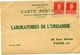 ARGENTINE CARTE POSTALE BON POUR UN FLACON ECHANTILLON D'URISANINE DEPART BUENOS AIRES ABR 18  1928 POUR LA FRANCE - Lettres & Documents