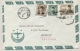 Egypt - 1952 -5 Different Overprinted Stamps On 2 Covers To USA And To NL - Brieven En Documenten