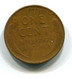 1937 USA 1c Wheat Penny Coin - 1909-1958: Lincoln, Wheat Ears Reverse