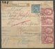 Yugoslavia SHS Slovenia Bosnia Jugoslawien Paketkarte Parcel Card  1921 High Franking, Signed Velickovic - Briefe U. Dokumente