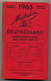 GUIDE MICHELIN 1965 ALLEMAGNE DEUTSCHLAND  CARTE RÉPONSE ET MARQUE PAGE - Allemagne (général)