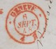 Delcampe - LETTRE SUISSE. 5 SEPTEMBRE 1848. CHÊNE-THONEX CANTON DE GENEVE. POUR ANNECY SAVOIE. TAXE PLUME 4. ENTREE GENEVE 4 A ROUG - 1843-1852 Timbres Cantonaux Et  Fédéraux