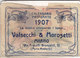 MILANO 1907 - Calendario Pubblicitario /  VALMOR - SAPONE _ VALSECCHI & MOROSETTI - Petit Format : 1901-20