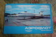 Ukraine. Kiev International Airport BORISPIL. Aeroport - Plane - Avion - DOUBLE CARD - Old USSR PC - 1978 - Aerodrome