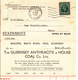 Guernsey - Folded Invoice/Statement Dated Nov. 1935 - United Kingdom